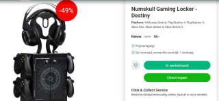 Numskull - Destiny Logo Luxe Gaming Storage Locker voor €18 bij Nedgame
