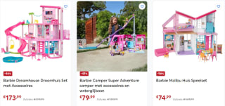 Tot 67% korting op veel Barbie items bij Smyths Toys