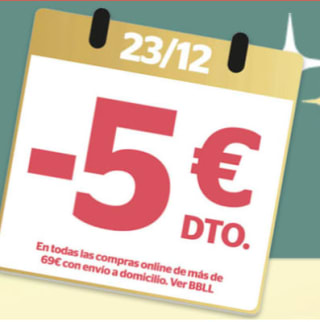 -5€ dto en las compras online de +69€ con envío a domicilio