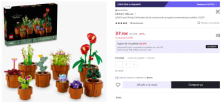 Lego Icons Plantas Diminutas Set de construcción 10329 por 37,90€ (cuenta nueva 25,90€ APP)
