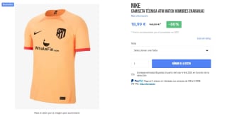 Camiseta técnica Atlético de Madrid 3 equipación 22/23 por 18,99€ más productos descripción