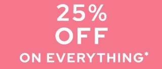 25% korting op alles bij Dress for less