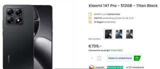 Xiaomi 14T Pro 512GB voor €709 bij Phonemarket
