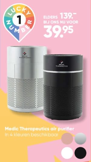 Medic therapeutics air purifier voor €39,95 bij Big Bazar