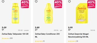 40% korting op Zwitsal producten bij Etos