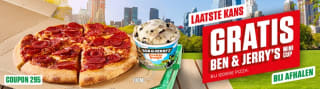 Gratis Ben & Jerry's bij afhalen pizza bij New York Pizza