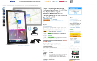 Pantalla Carplay Android Auto 7" Volam por solo 66,58€