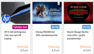 Diverse deals voor maar 1 ING punt