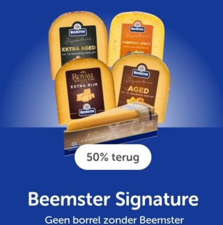 50% cashback op Beemster Signature via Tikkie