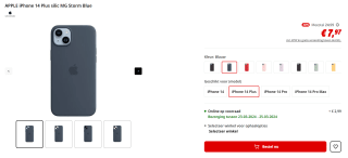 APPLE Storm Blue siliconenhoesje voor iPhone 14 Plus voor €7,97