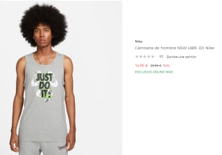 Camiseta de hombre NSW HBR JDI Nike por 14.95€