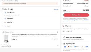 Robot aspirador JONR P20 Pro a tan solo 269,87€