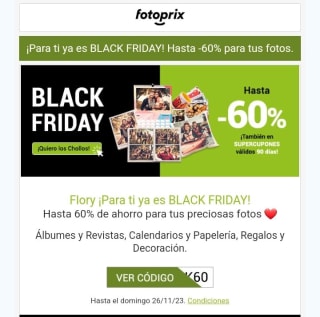 Hasta un -60% de Descuento en Fotoprix.