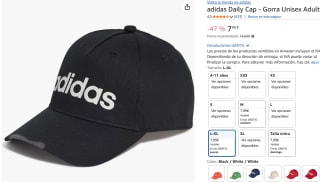 Adidas Daily Cap Gorra Unisex Adulto por 7,99€