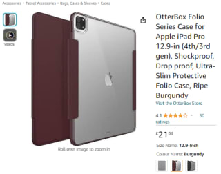 Score an OtterBox folio series case for Apple iPad Pro from Amazon for £10.97