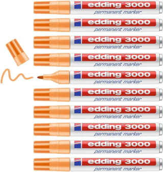 10 unds Edding 3000 marcador permanente naranja claro por 7,55€