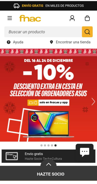 -10% de Descuento Extra Ordenadpres Asus en fnac.