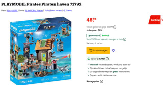 PLAYMOBIL Pirates Piraten haven 71792 voor €48,99 bij Bol