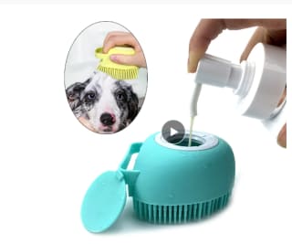 cepillo de silicona para perros por 3,41€