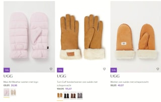 Tot 70% korting op UGG wanten en handschoenen bij de Bijenkorf