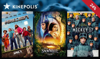 Bioscoopticket voor Kinepolis (24% korting)