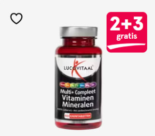 2+3 gratis op alle Lucovitaal bij de Etos