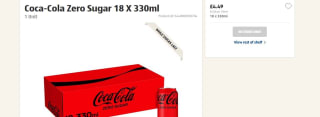 Coca-Cola Zero Sugar for only £4.49