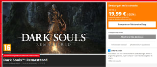 Dark Souls- Remastered de Nintendo Switch por 19,99€
