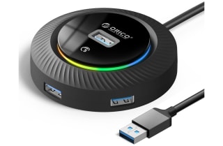 USB Hub USB 3.0 RGB 3.0 4 Puertos con Puerto Fuente de alimentación por solo 7,99€