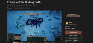 el juego Empires of the Undergrowth por 19,49€ en Epicgames