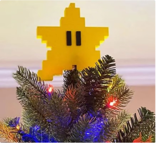 Estrella Super Mario decoración árbol de navidad por solo 3,67€
