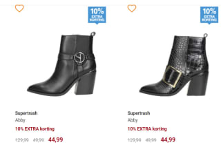 Supertrash enkellaarsjes Abby voor €44,99 bij Schuurman schoenen