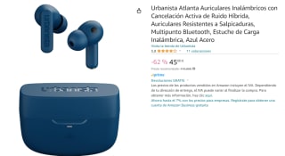 Urbanista Atlanta Auriculares Inalámbricos con Cancelación Activa de Ruido Híbrida por 45€
