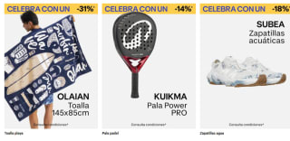 Hasta 30% descuento en una gran selección de producto Decathlon