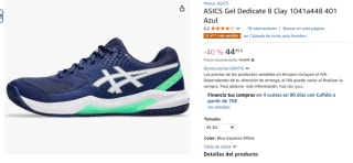 Zapatillas ASICS Gel Dedicate 8 Clay por 44,95€