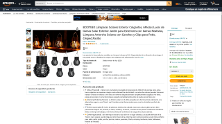 Lámparas Solares BOOTEK Exterior Colgantes por 5,99€