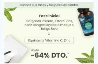 Hasta -64% Resfriados desde Naturitas.