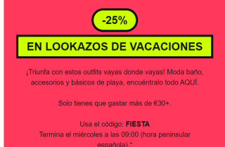 -25% descuento Moda baño, accesorios y básicos de playa con compras de +30€ desde Asos