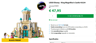 Lego Kasteel van koning Magnifico voor €47,85 bij Goodbricks