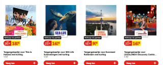 Diverse Dagje uit tickets vanaf €8 bij Kruidvat