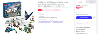 LEGO City 60367 - L’Avion de Ligne à 69,90€