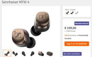 Sennheiser Momentum True Wireless 4 Bruin voor €199,99 +2.000 ING punten