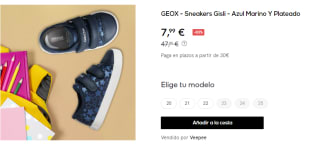 Zapatillas de Bebe Geox Gisli por 7.99€
