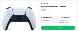 PS5 DualSense Wireless Controller voor €49,99 bij Smyths Toys