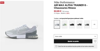 Chaussures de Fitness Nike Air Max Alpha Trainer 6 à 62,95€