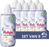 Diverse varianten Robijn wasverzachter 8 x 33 wasbeurten voor €14,86 bij Bol