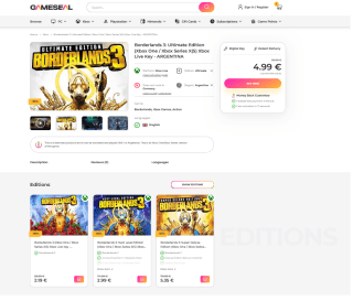 Borderlands 3 Ultimate Edition Xbox One Xbox Series X|S por 4,94€