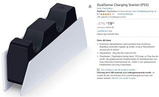 Sony PS5 DualSense oplaadstation voor €19 bij Amazon