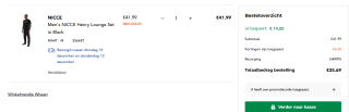 Men's NICCE Henry Lounge Set voor €35,36 dmv code bij Secret sales