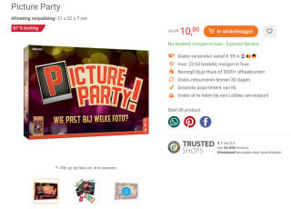 Picture Party voor €10 bij Lobbes